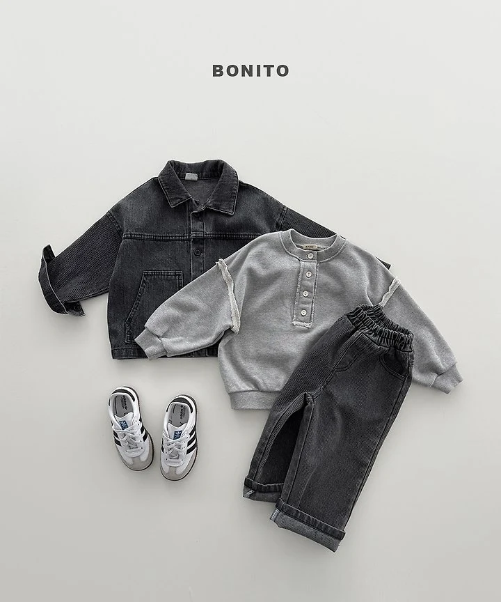 Bonito - Korean Children Fashion - #toddlerclothing - Deep Indigo Denim Pants - 12