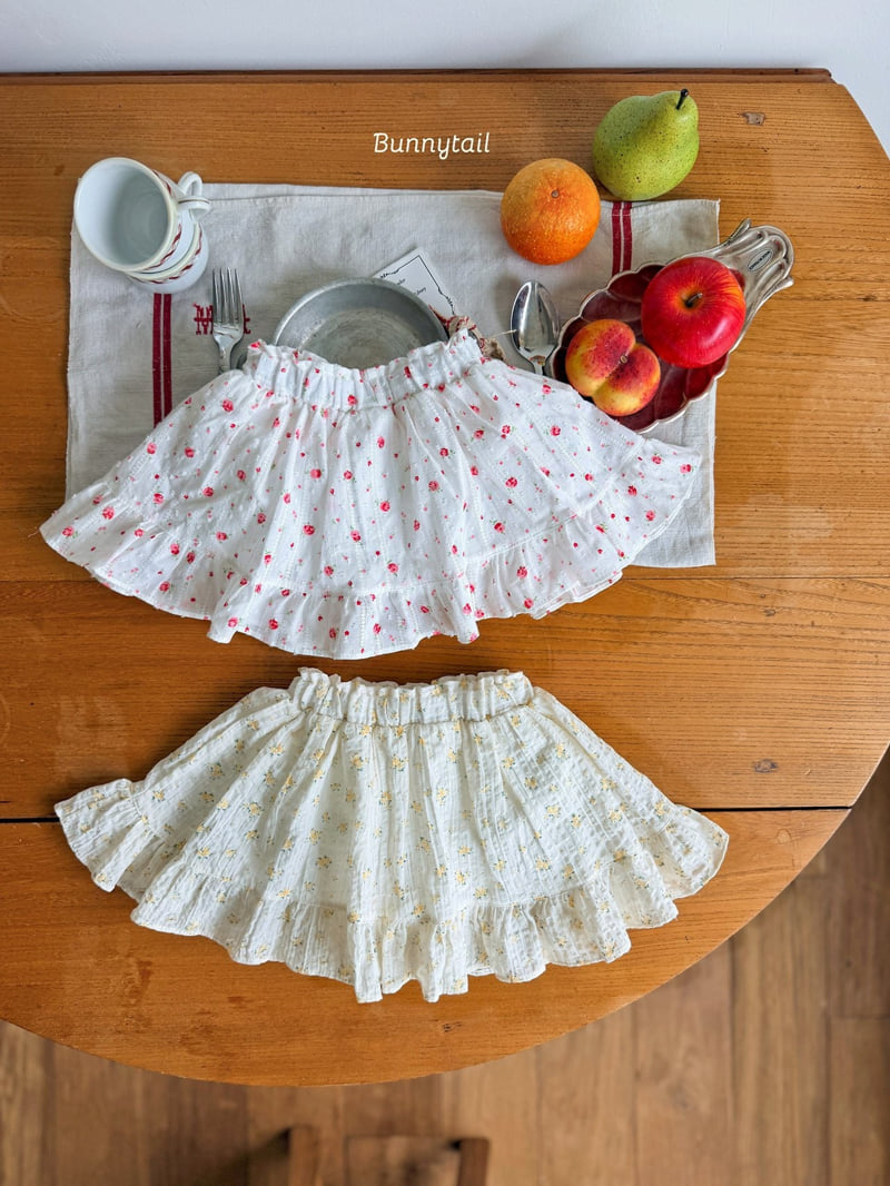 Bunnytail - Korean Children Fashion - #childofig - Flower Skirt