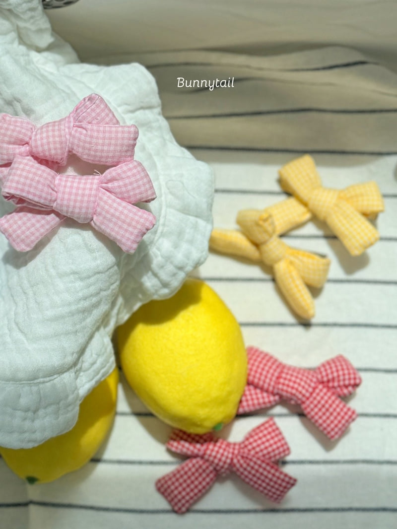 Bunnytail - Korean Children Fashion - #childofig - Pudding Ribbon Hair Clip - 4