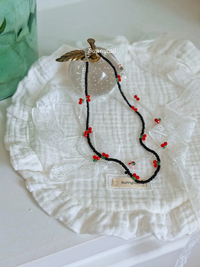 Bunnytail - Korean Children Fashion - #childrensboutique - Cherry Necklace - 2