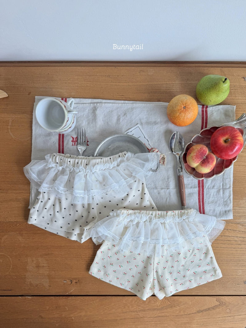 Bunnytail - Korean Children Fashion - #childrensboutique - Cherry Heart Pants - 7