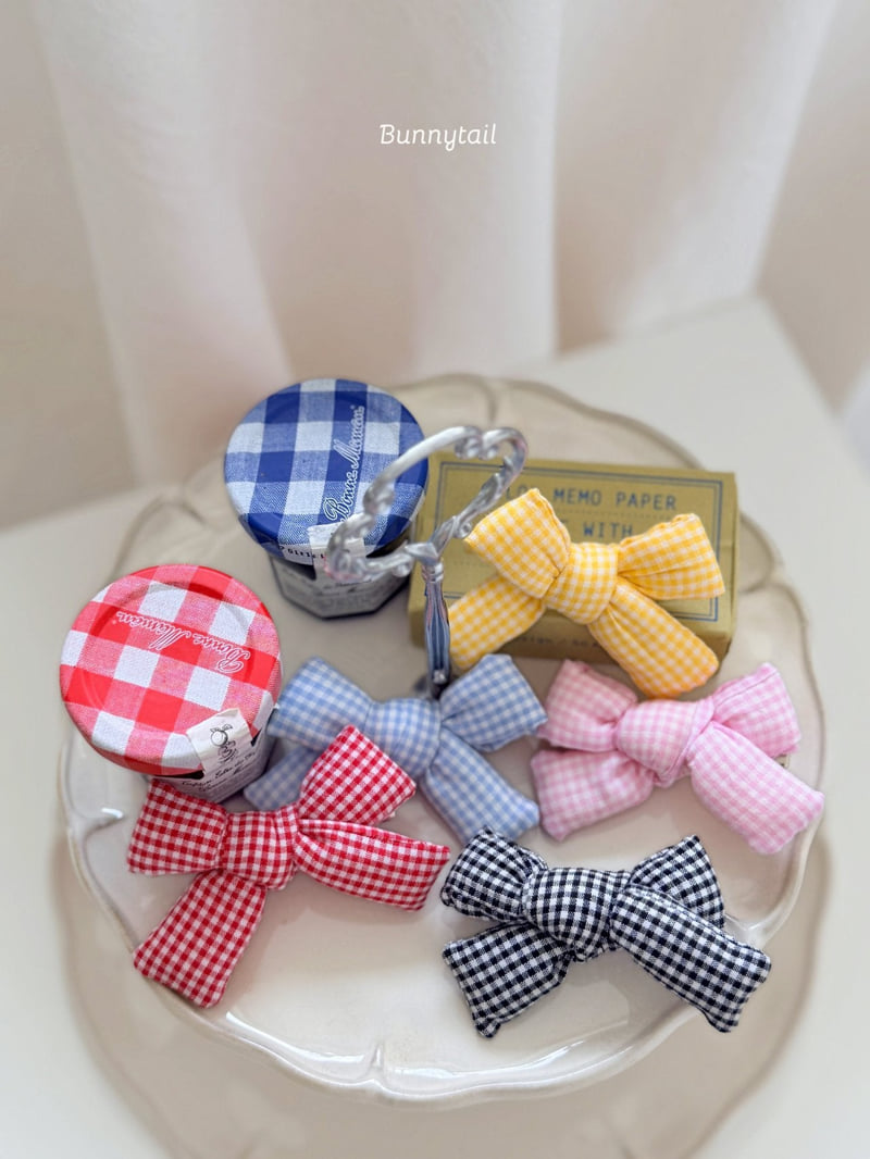 Bunnytail - Korean Children Fashion - #designkidswear - Pudding Ribbon Hair Clip - 5