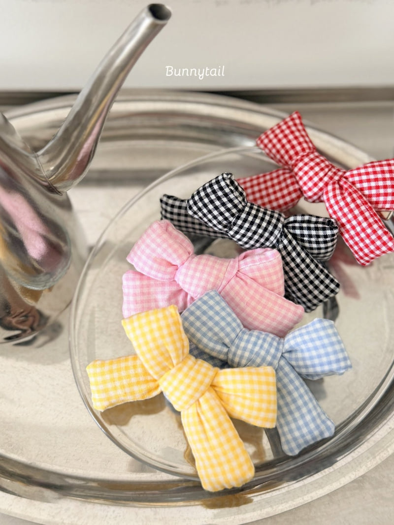 Bunnytail - Korean Children Fashion - #discoveringself - Pudding Ribbon Hair Clip - 6