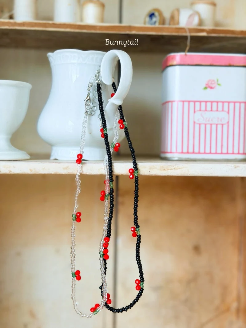 Bunnytail - Korean Children Fashion - #designkidswear - Cherry Necklace - 4