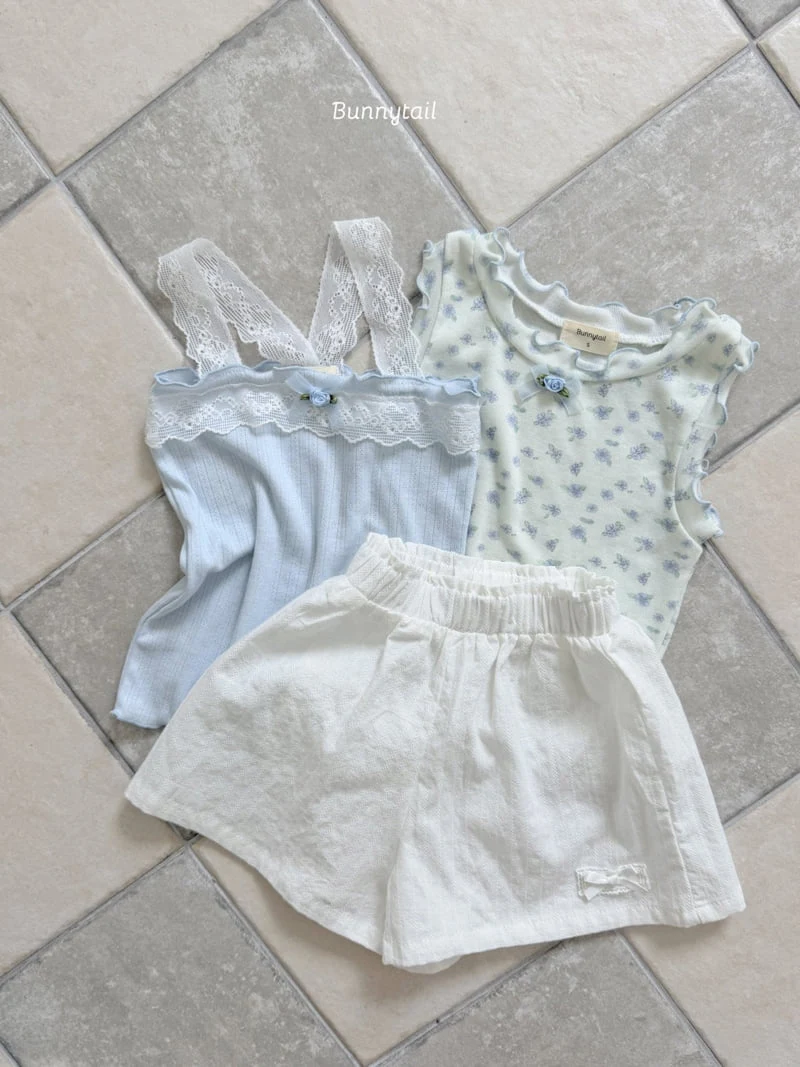 Bunnytail - Korean Children Fashion - #discoveringself - Blie Lace Tee - 12