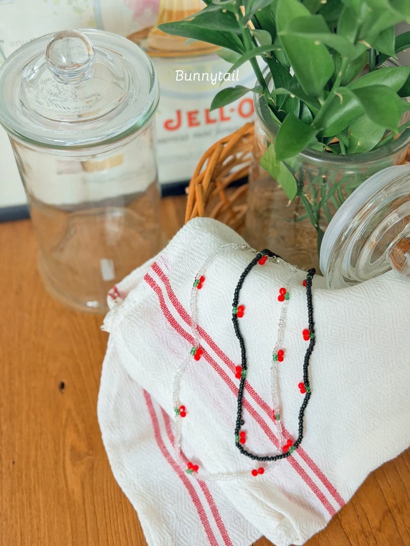 Bunnytail - Korean Children Fashion - #kidsshorts - Cherry Necklace - 6