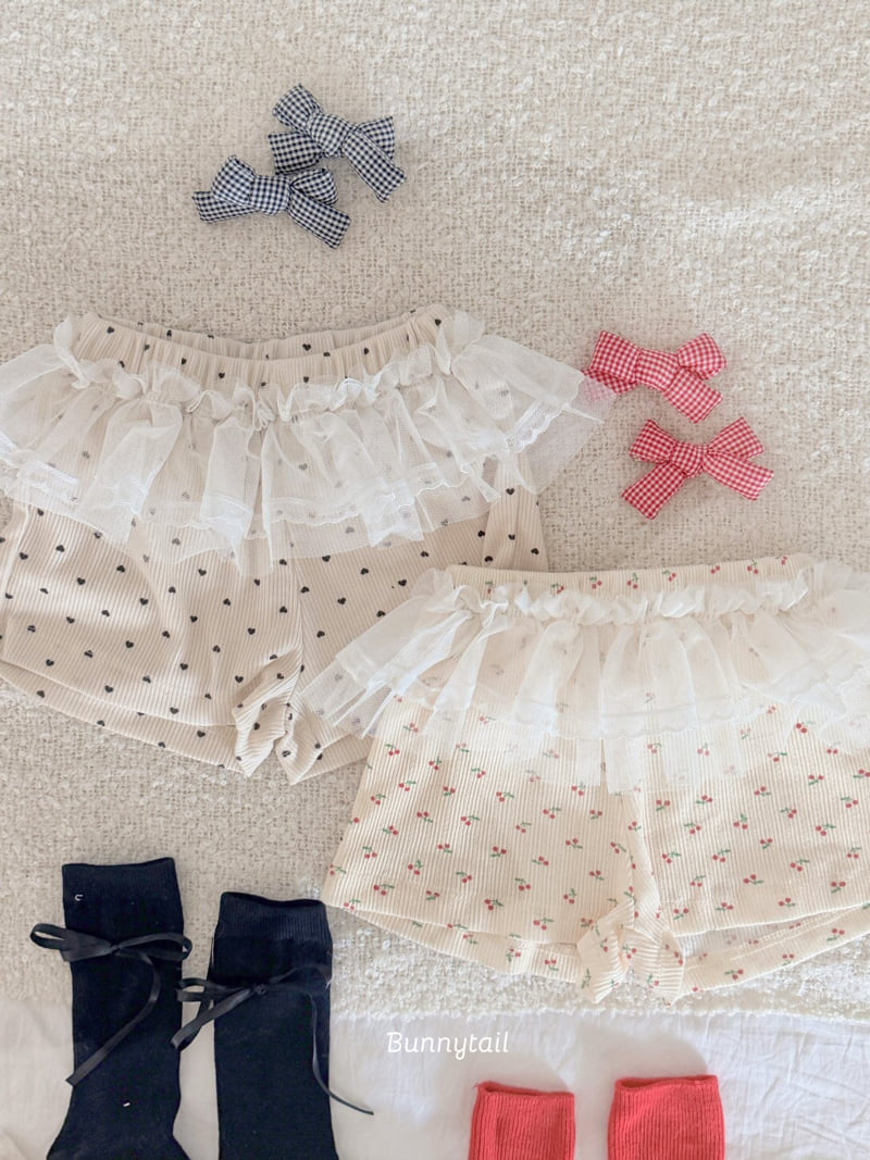 Bunnytail - Korean Children Fashion - #kidsshorts - Cherry Heart Pants - 11