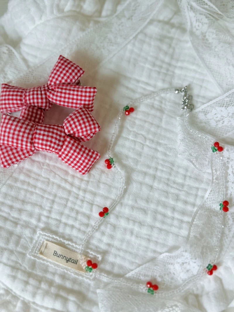 Bunnytail - Korean Children Fashion - #kidsstore - Cherry Necklace - 7