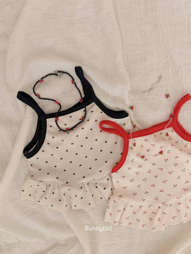 Bunnytail - Korean Children Fashion - #kidsstore - Cherry Heart Tee - 3