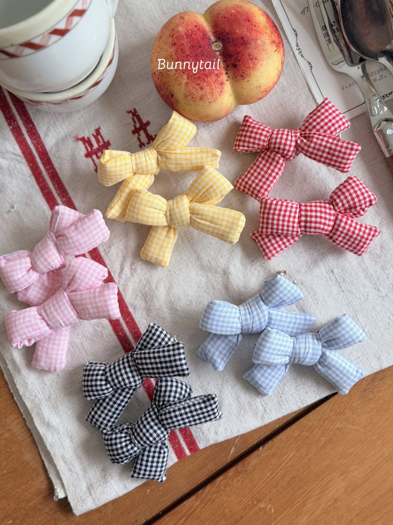 Bunnytail - Korean Children Fashion - #kidzfashiontrend - Pudding Ribbon Hair Clip - 10