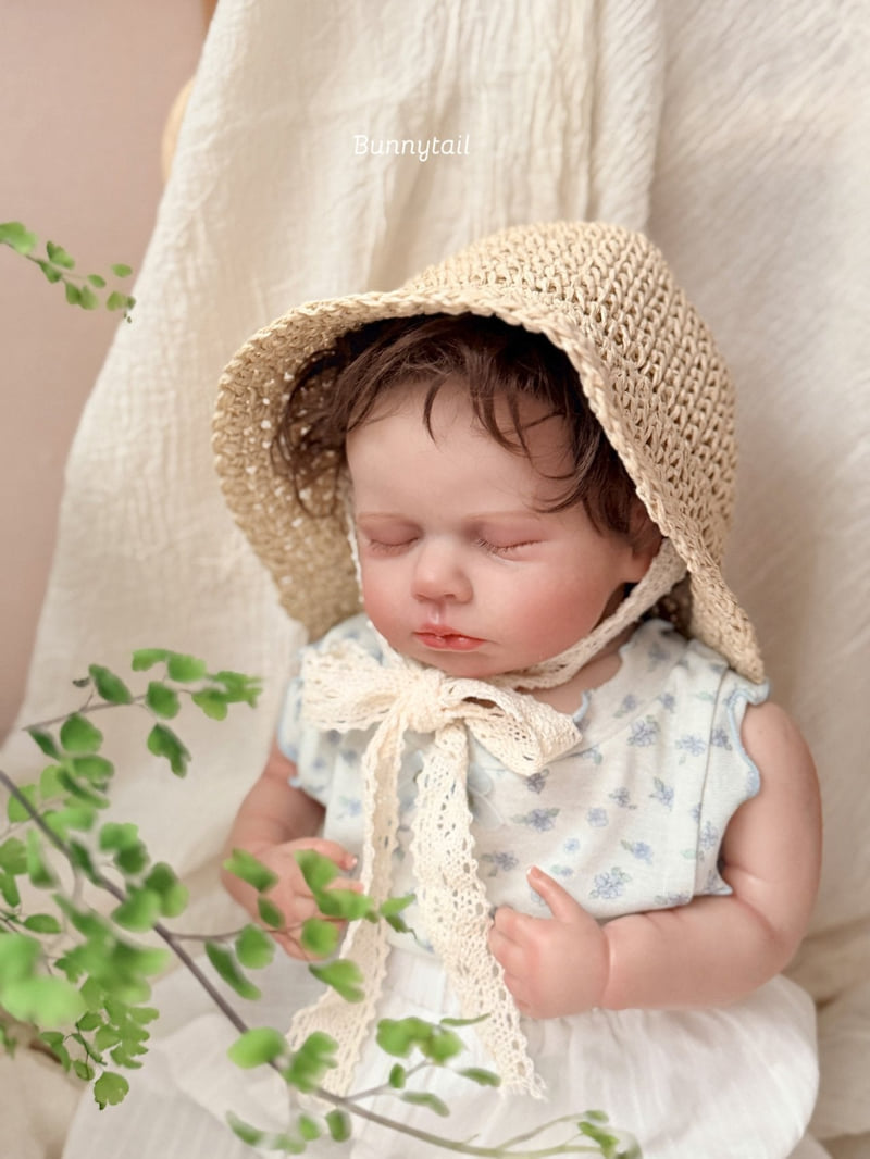 Bunnytail - Korean Children Fashion - #kidzfashiontrend - Lace Bonnet - 9