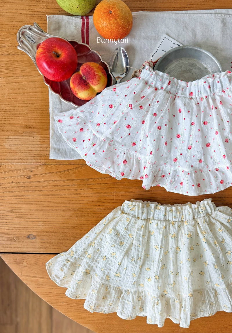 Bunnytail - Korean Children Fashion - #kidzfashiontrend - Flower Skirt - 9