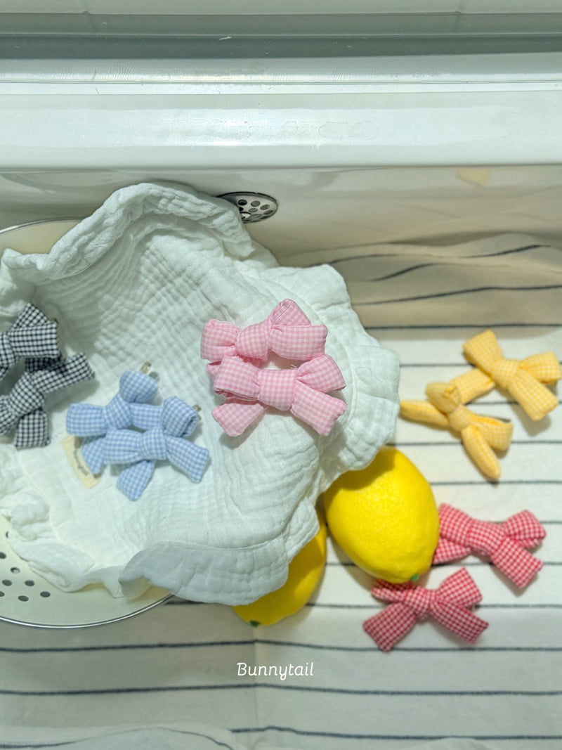 Bunnytail - Korean Children Fashion - #littlefashionista - Pudding Ribbon Hair Clip - 12