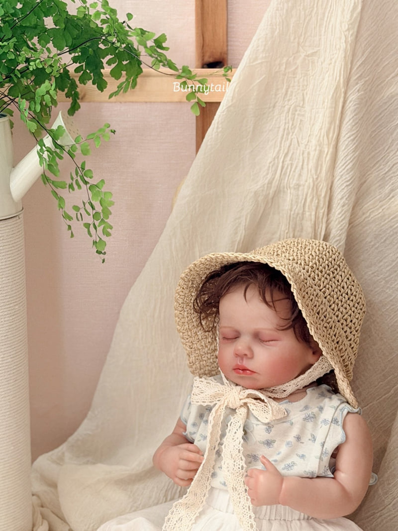 Bunnytail - Korean Children Fashion - #littlefashionista - Lace Bonnet - 11