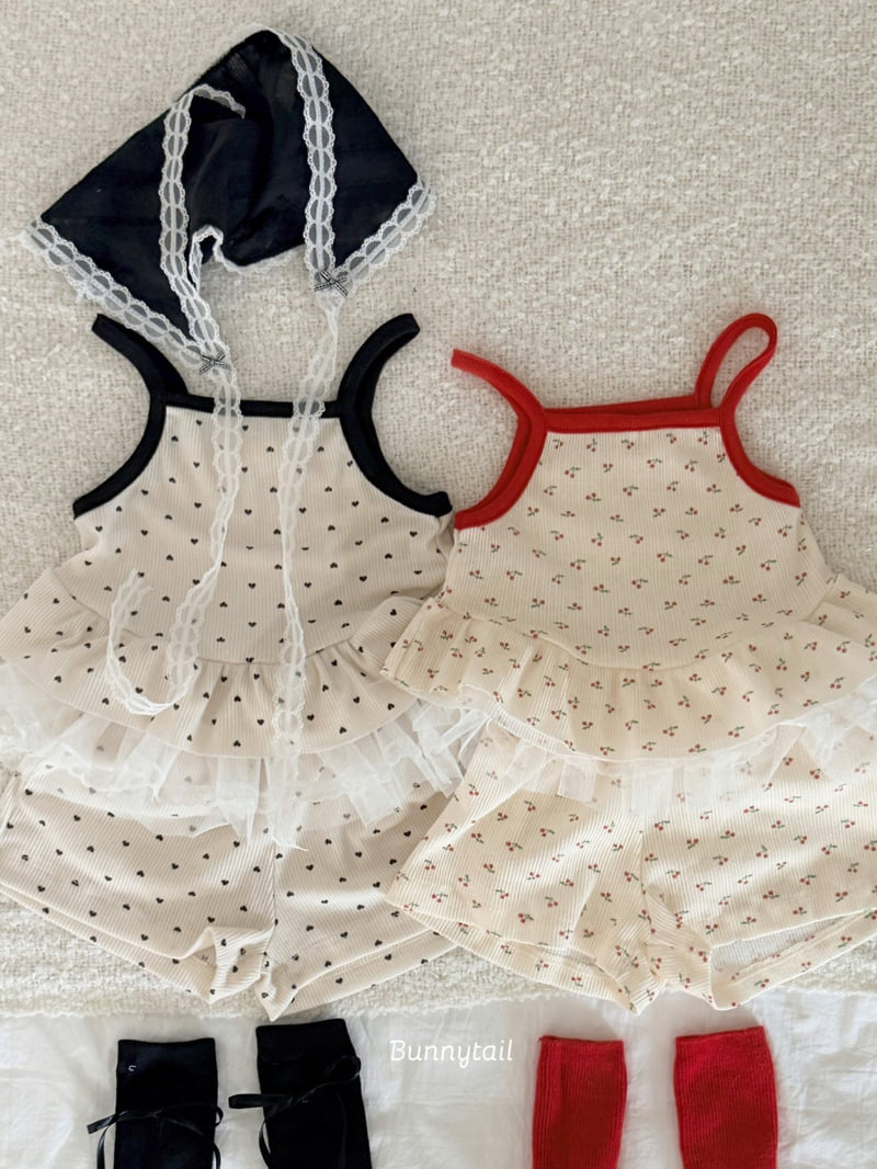 Bunnytail - Korean Children Fashion - #magicofchildhood - Cherry Heart Tee - 7