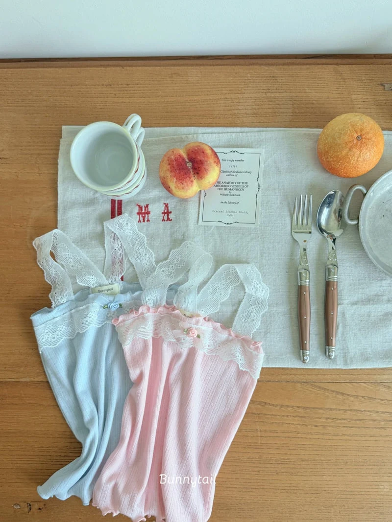Bunnytail - Korean Children Fashion - #minifashionista - Blie Lace Tee - 6
