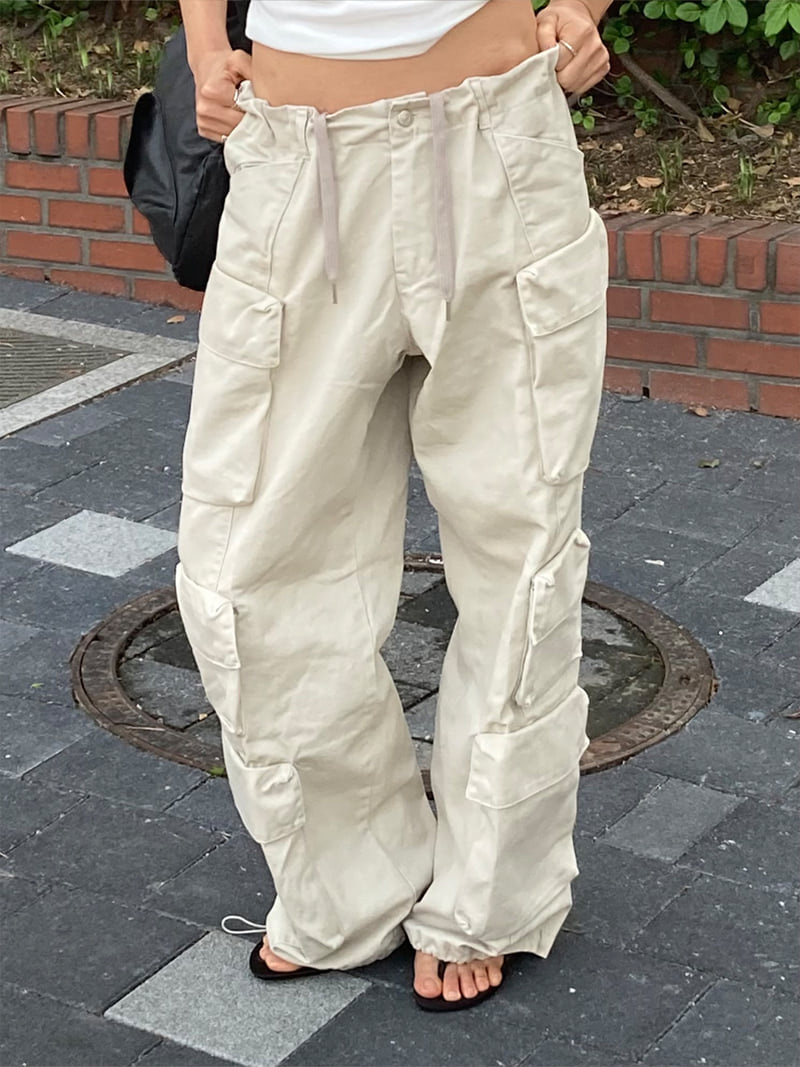 Chav - Korean Women Fashion - #momslook - Beetroot Cargo Pants - 6