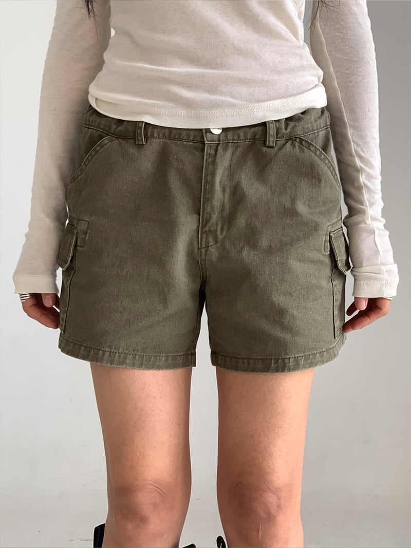Chav - Korean Women Fashion - #momslook - French Cargo Shorts - 8