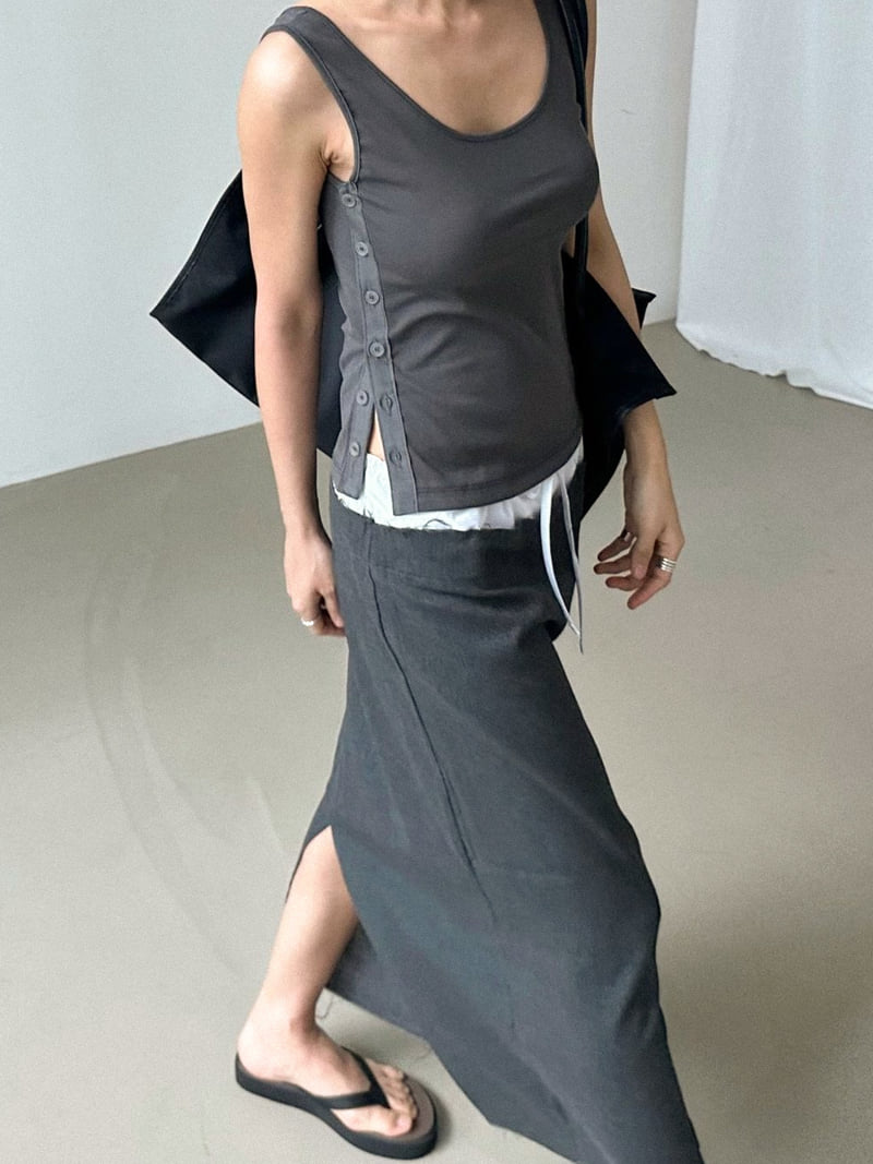 Chav - Korean Women Fashion - #momslook - Choice Sleeveless Shirt - 8