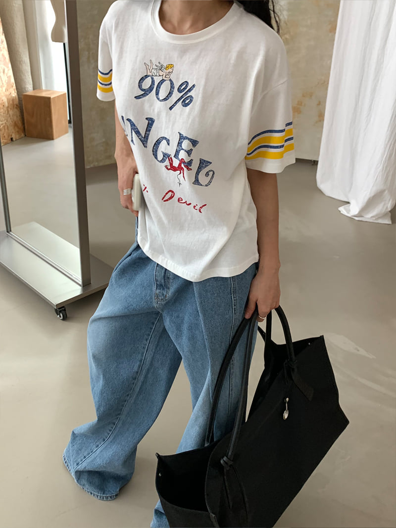 Chav - Korean Women Fashion - #restrostyle - Angel Tee - 2