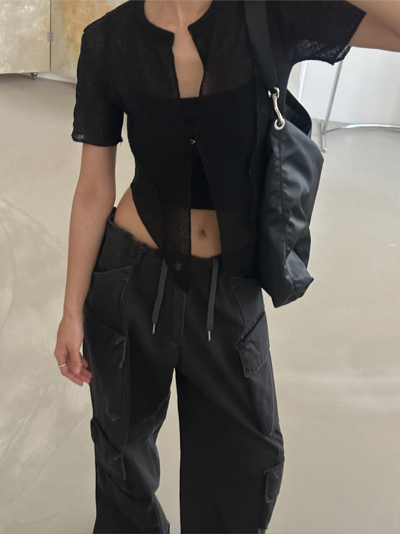 Chav - Korean Women Fashion - #thatsdarling - Beetroot Cargo Pants - 2