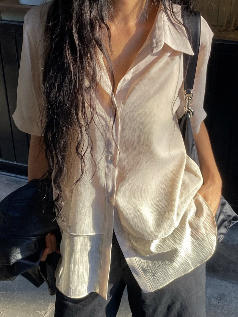 Chav - Korean Women Fashion - #vintageinspired - New To Two Blouse - 11