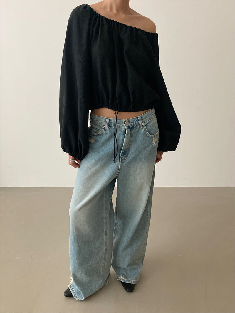 Chav - Korean Women Fashion - #vintagekidsstyle - L- 1 Denim Pants