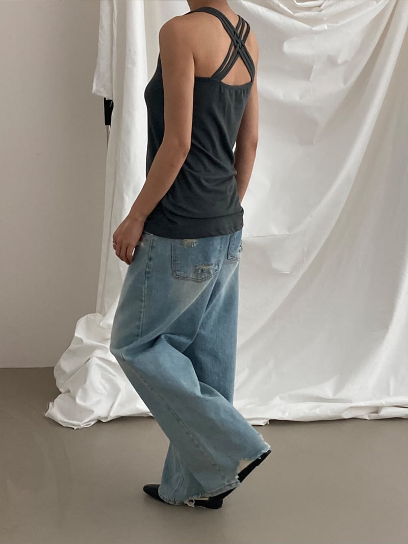Chav - Korean Women Fashion - #womensfashion - L- 1 Denim Pants - 11