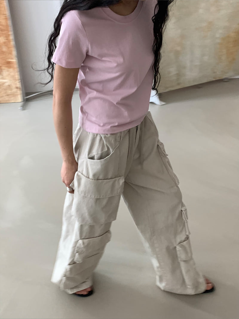 Chav - Korean Women Fashion - #womensfashion - Beetroot Cargo Pants - 7
