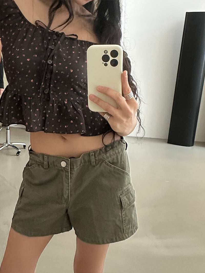 Chav - Korean Women Fashion - #womensfashion - French Cargo Shorts - 7