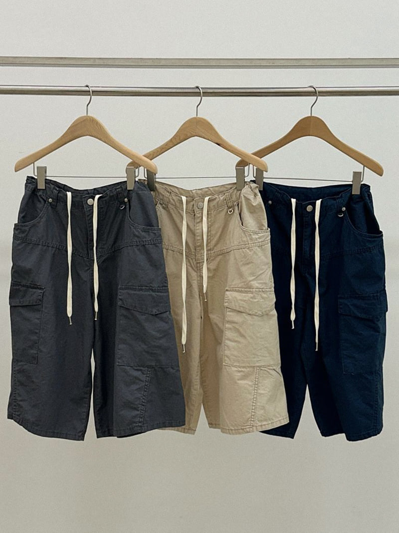 Chav - Korean Women Fashion - #womensfashion - Puzzle Cargo Shorts - 5