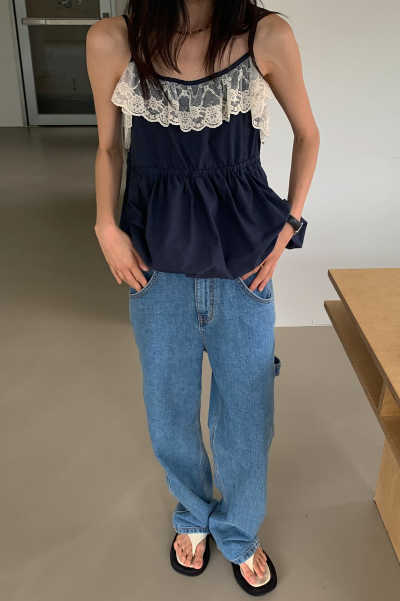 Connaught - Korean Women Fashion - #momslook - Hug Lace Balloon Sleeveless - 4