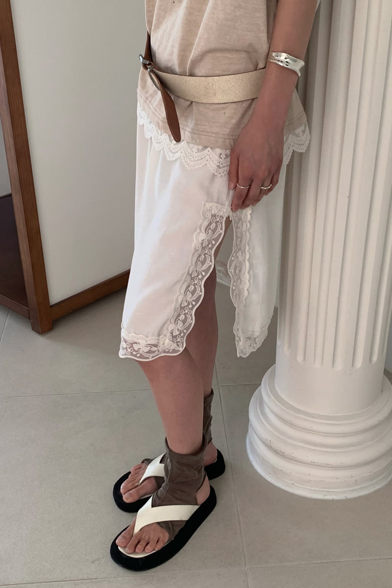 Connaught - Korean Women Fashion - #momslook - Sweet Lace Skirt