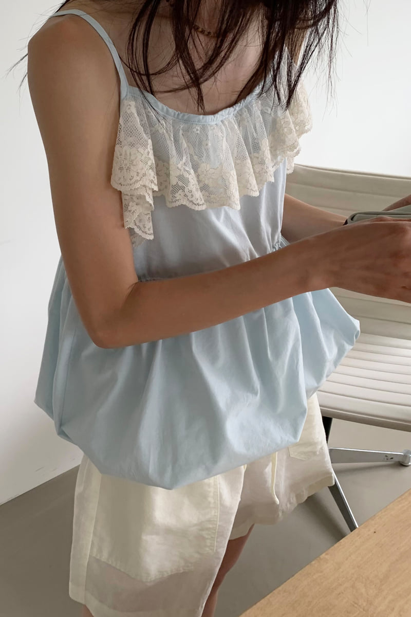 Connaught - Korean Women Fashion - #thatsdarling - Hug Lace Balloon Sleeveless - 12