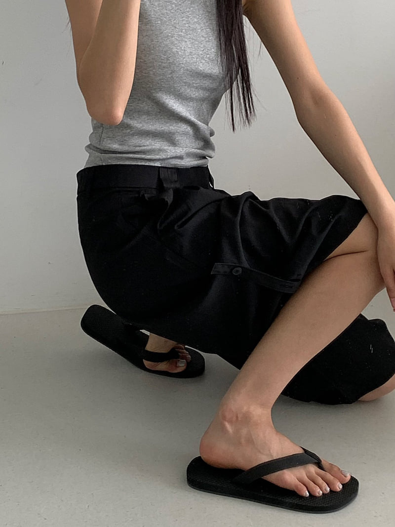 Cover - Korean Women Fashion - #momslook - Rolling Bermuda Pants - 7
