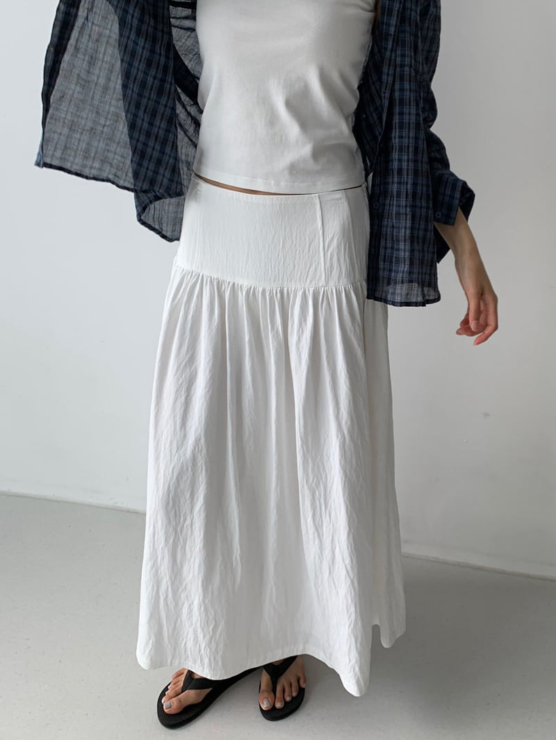 Cover - Korean Women Fashion - #momslook - Dressy Shirred Skirt - 2