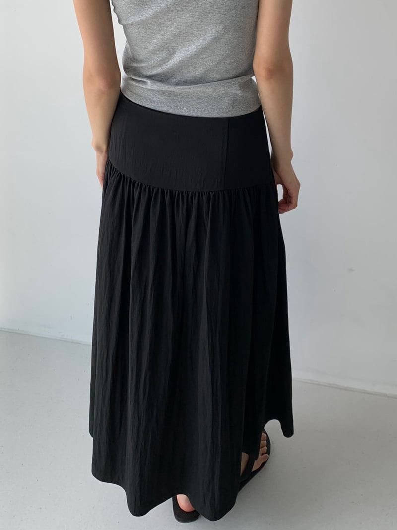 Cover - Korean Women Fashion - #momslook - Dressy Shirred Skirt - 6