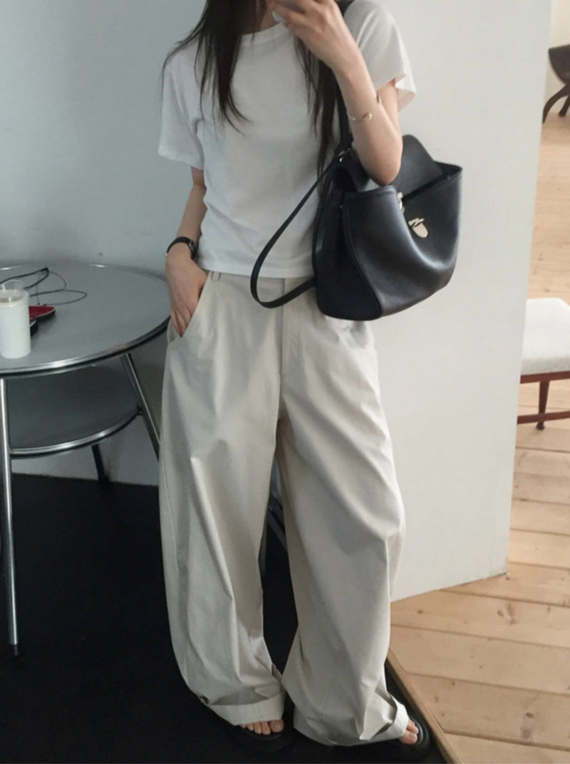 Cover - Korean Women Fashion - #momslook - Buddy Curved Pants - 2