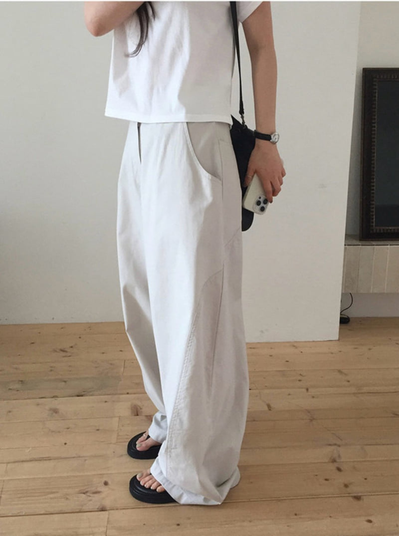 Cover - Korean Women Fashion - #momslook - Buddy Curved Pants - 6