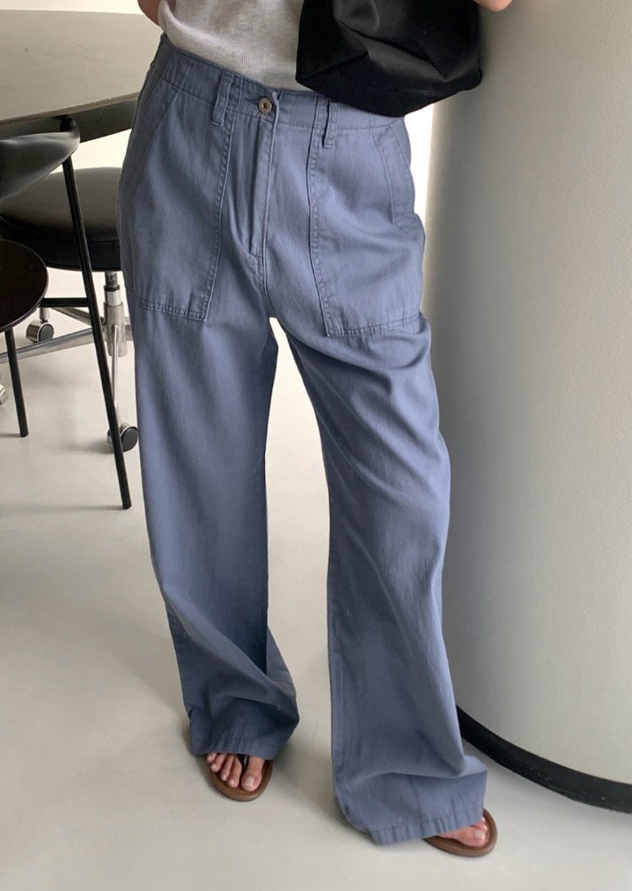 Cover - Korean Women Fashion - #momslook - Light Washed Fatigue Pants