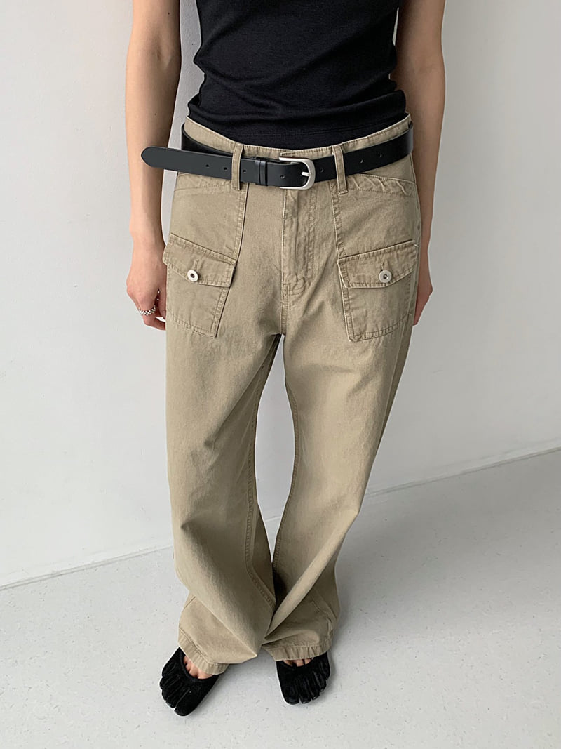 Cover - Korean Women Fashion - #vintagekidsstyle - Dobby Cation Pocket Pants