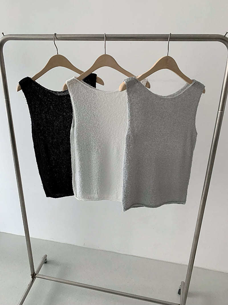 Cover - Korean Women Fashion - #womensfashion - Tail Sleeveless Knit