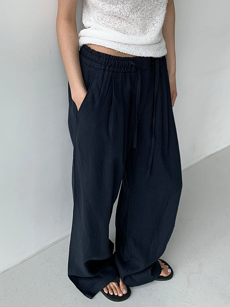 Cover - Korean Women Fashion - #womensfashion - Easy Linen Banding Pants - 6