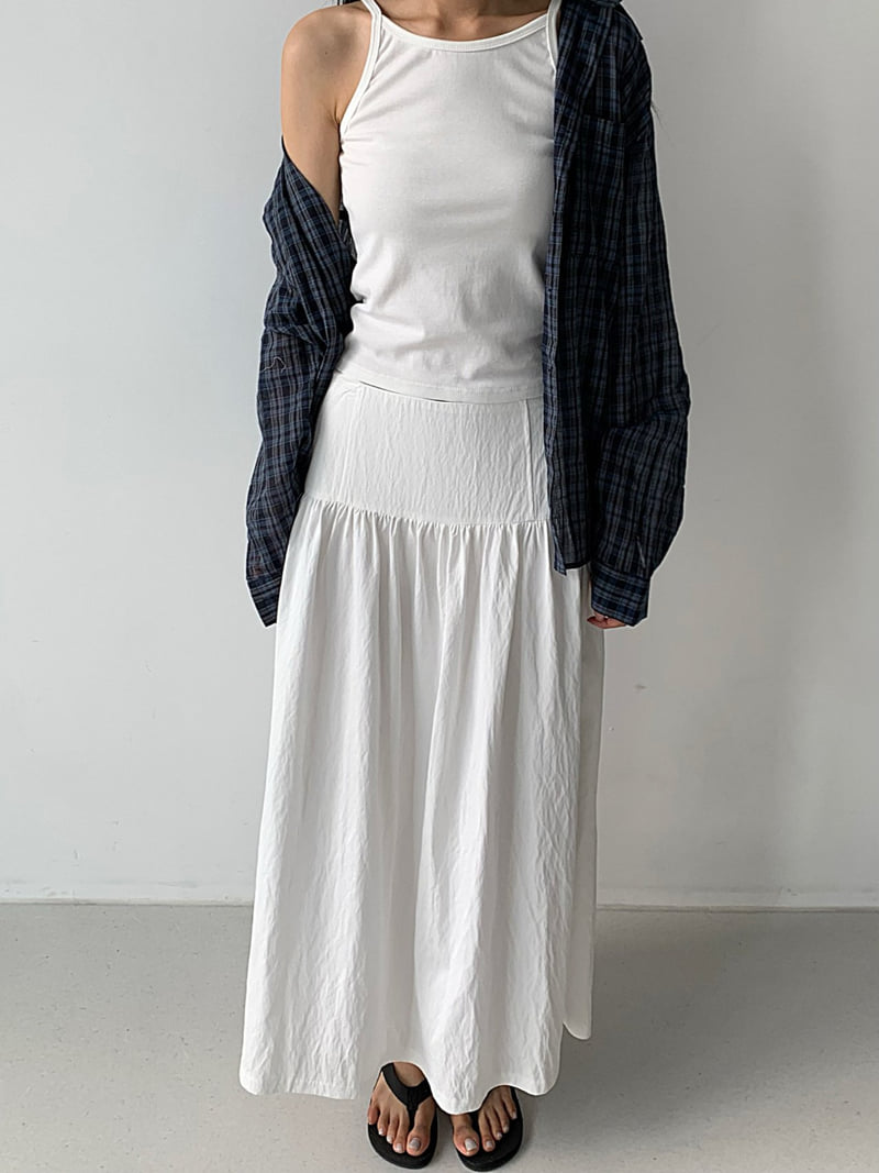Cover - Korean Women Fashion - #womensfashion - Dressy Shirred Skirt