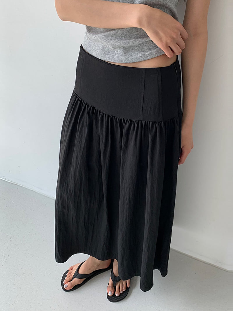 Cover - Korean Women Fashion - #womensfashion - Dressy Shirred Skirt - 5