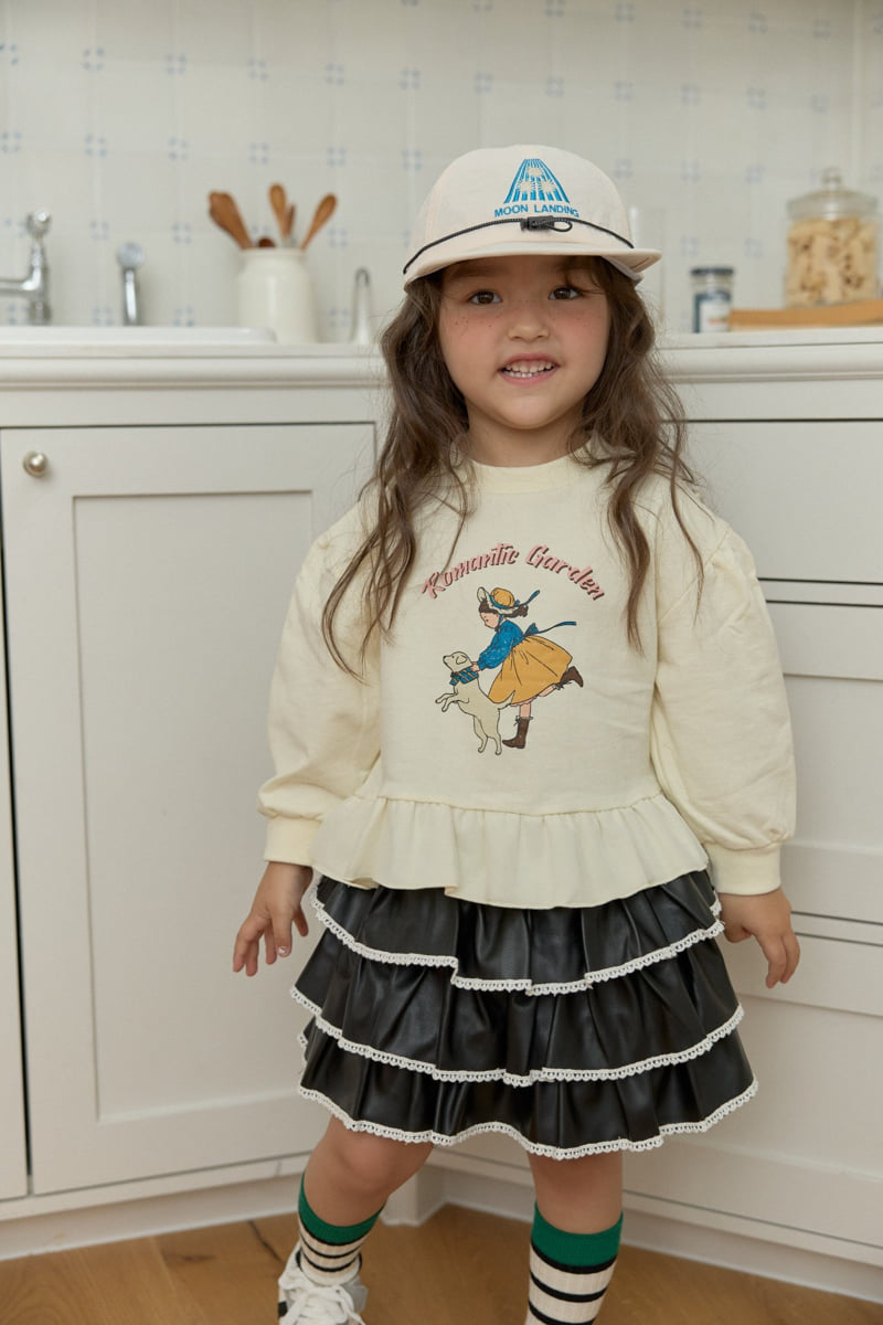Dalla - Korean Children Fashion - #Kfashion4kids - Girl and Puppy Sweatshirt