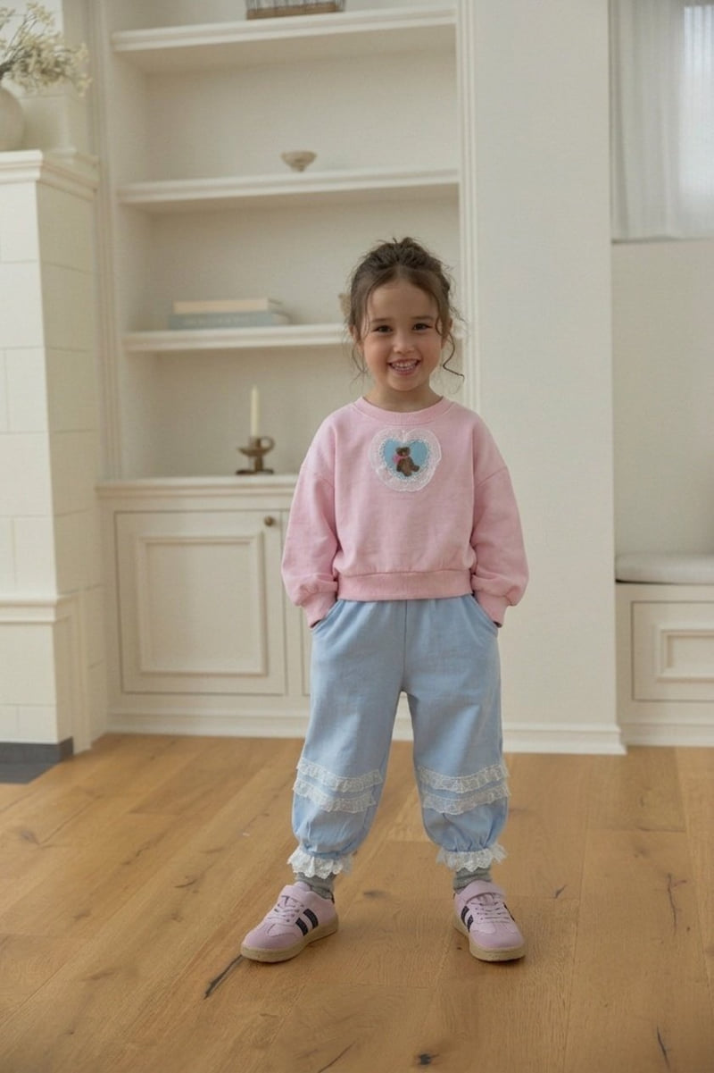 Dalla - Korean Children Fashion - #Kfashion4kids - Romantic Lace Jogger Pants - 10