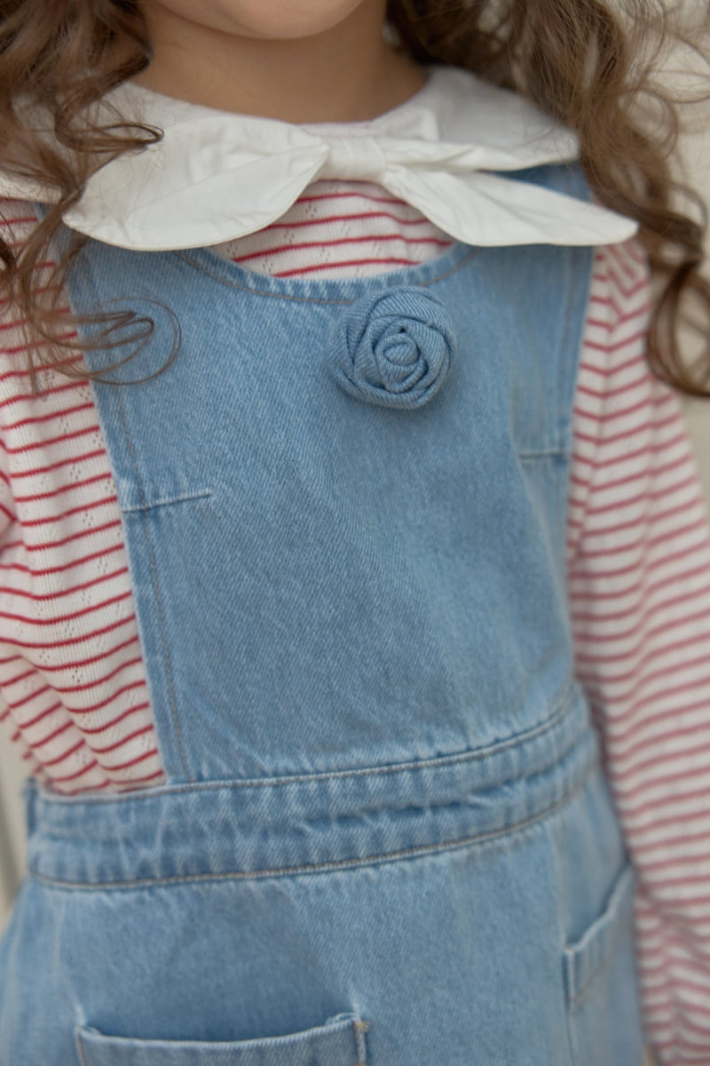 Dalla - Korean Children Fashion - #childofig - Apron Denim One-piece - 9