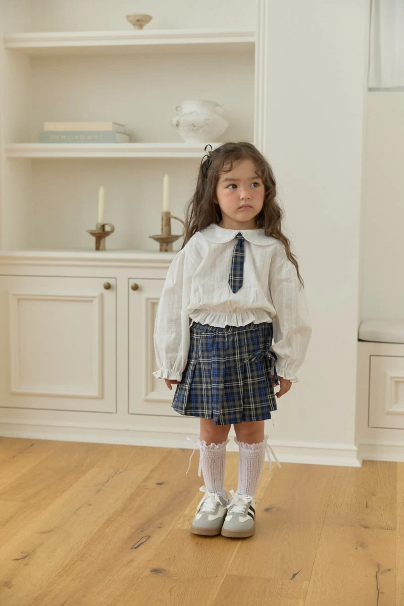 Dalla - Korean Children Fashion - #childrensboutique - Colby Check Wrap Skort
