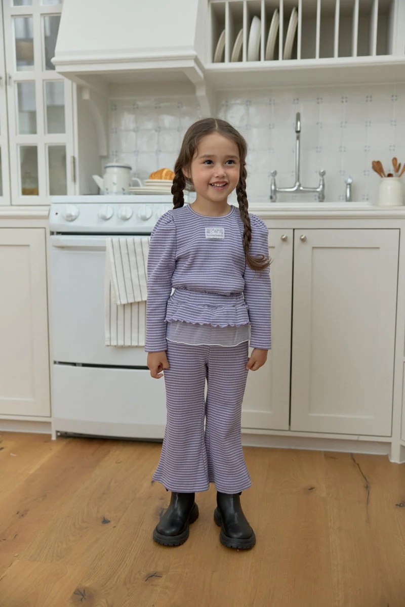 Dalla - Korean Children Fashion - #childrensboutique - Jjoruru Ribbed Set - 8